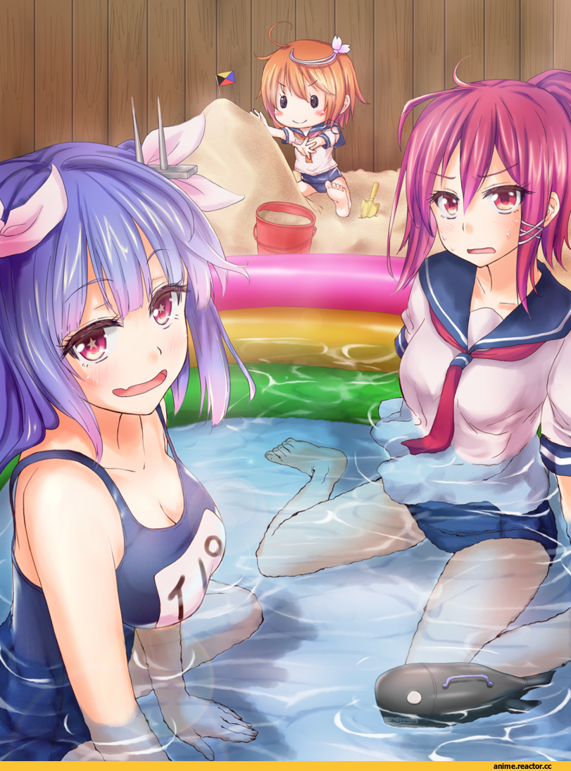 i-19 (kantai collection), Kantai Collection, i-168 (kantai collection), i-58, Anti (Untea9), Anime Art, Anime