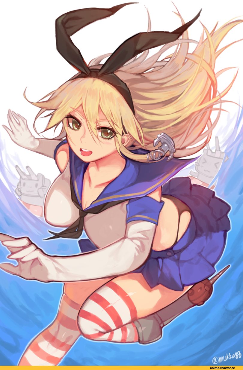 shimakaze (kantai collection), Kantai Collection, Mukka, Anime