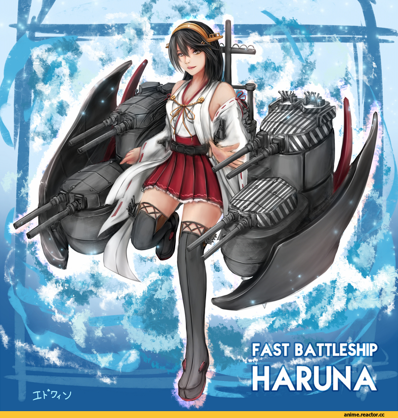 Haruna (Kantai Collection), Kantai Collection, Anime Art, edwin (cyberdark impacts), Anime