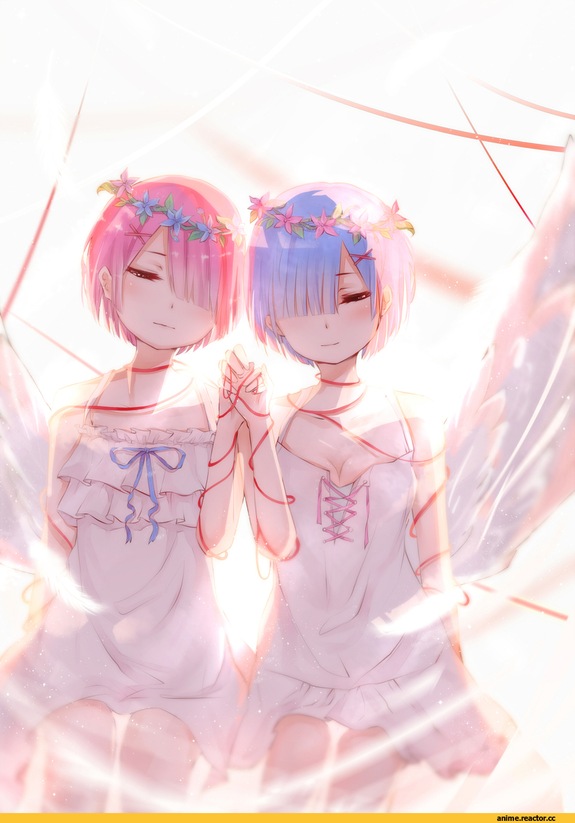 Re Zero Kara Hajimeru Isekai Seikatsu, Ram (Re Zero), Rem (re zero), milktower, Anime