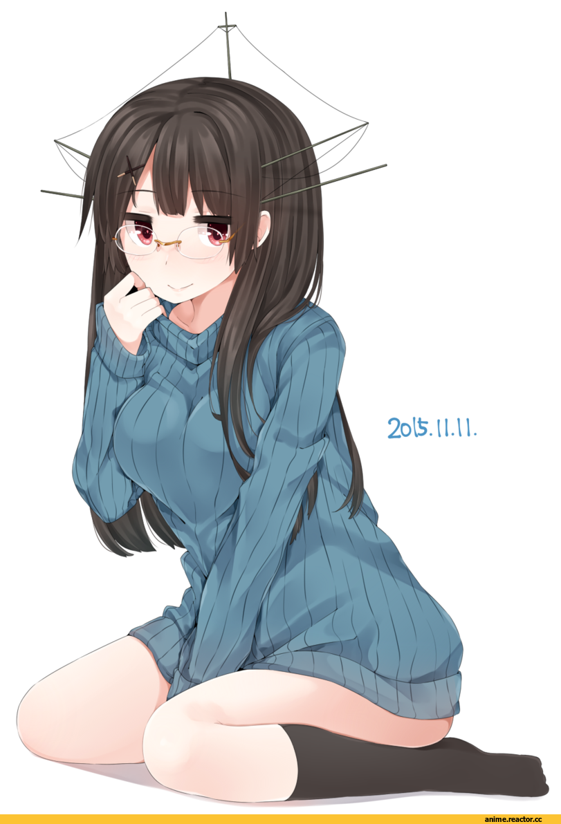Choukai (Kantai Collection), Kantai Collection, yukichi (sukiyaki39), Anime Ero, Megane, Anime