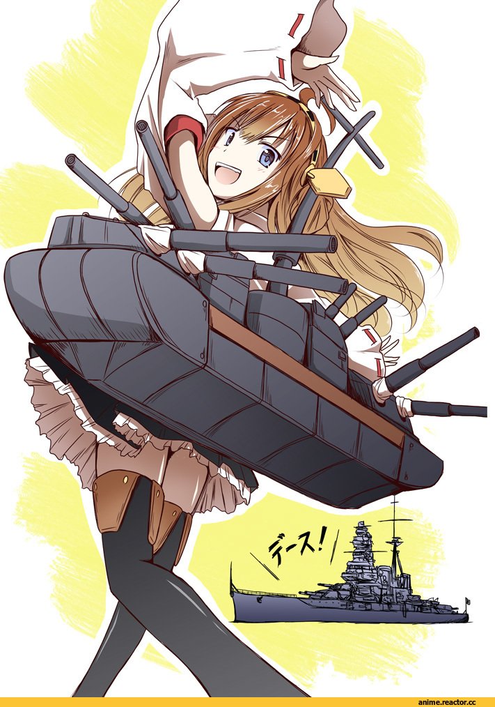 Tri, Anime Art, Kongou (Kantai Collection), Kantai Collection, Anime