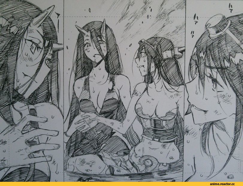 battleship hime, Kantai Collection, Nagato (Kantai Collection), kojima takeshi, Monochrome (Anime), Anime Art, Anime