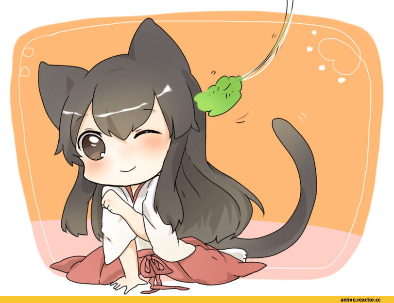 Akagi (Kantai Collection), Kantai Collection, nekomimi, Animal Ears, chibi, Anime