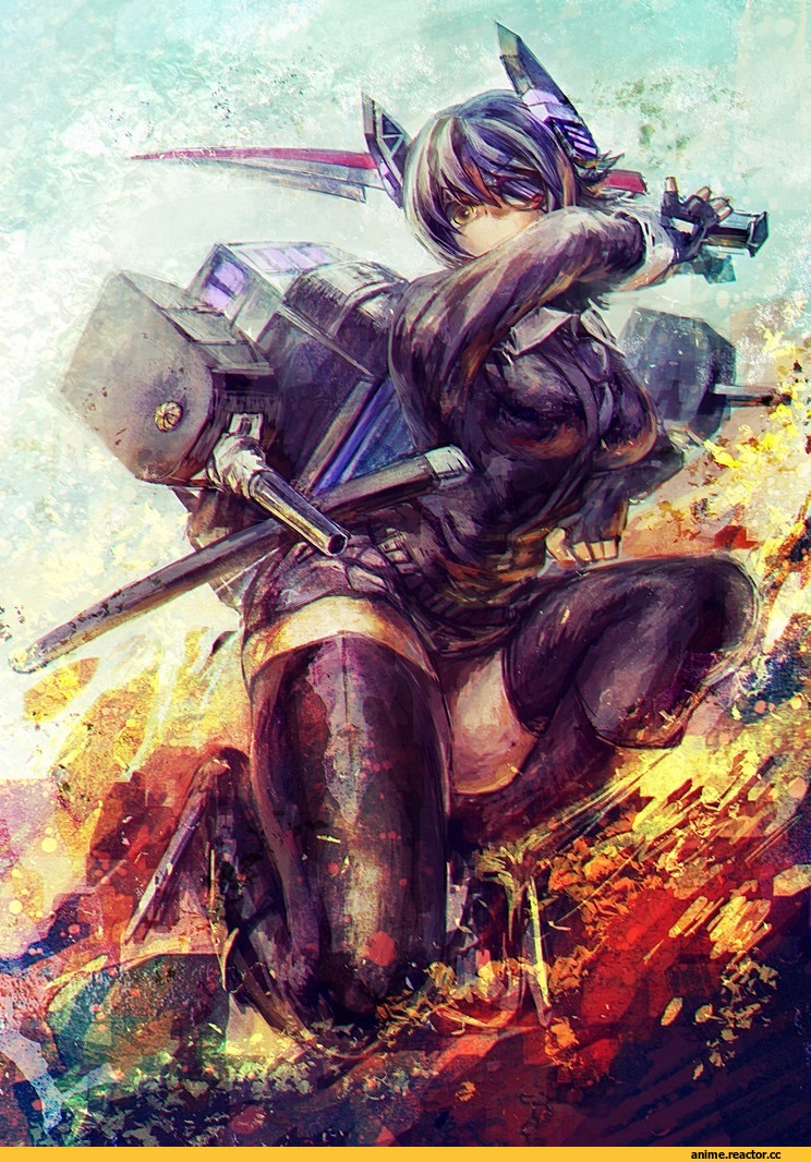 uirou, Anime Art, tenryuu (kantai collection), Kantai Collection, Anime