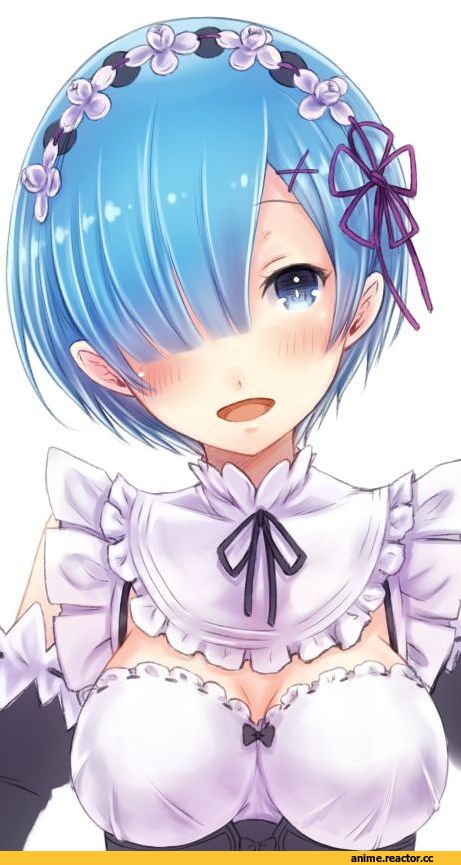 Re Zero Kara Hajimeru Isekai Seikatsu, Rem (re zero), mashita matsuge, Anime Art, Large Breasts (Anime), Maid, Anime