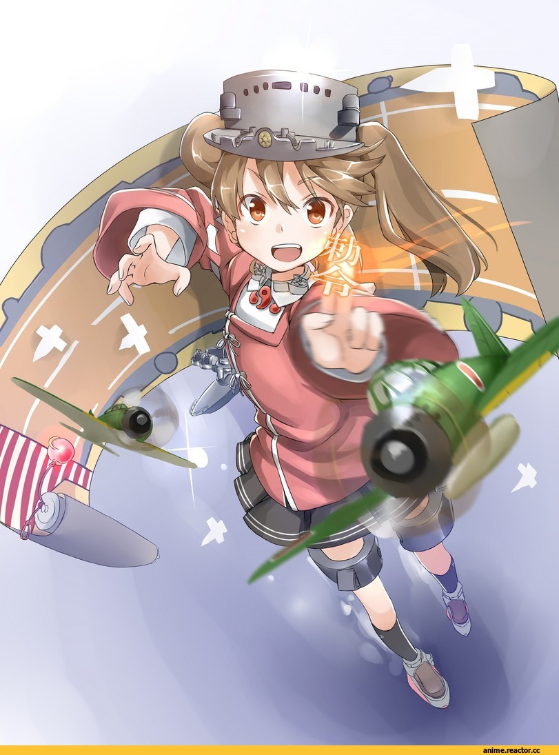 ryuujou (kantai collection), Kantai Collection, Аниме арт, sekiraame, Anime