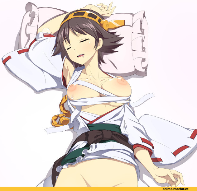 Anime Ero Oppai, Anime Ero, hiei (kantai collection), Kantai Collection, Аниме арт, caryo, Anime