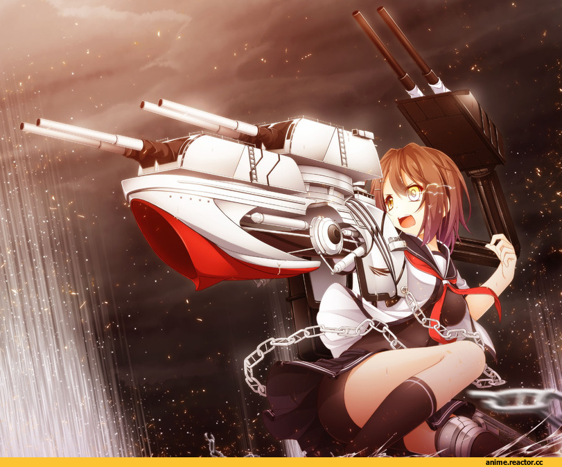 Furutaka, Kantai Collection, Anime Art, wakagi repa, Anime