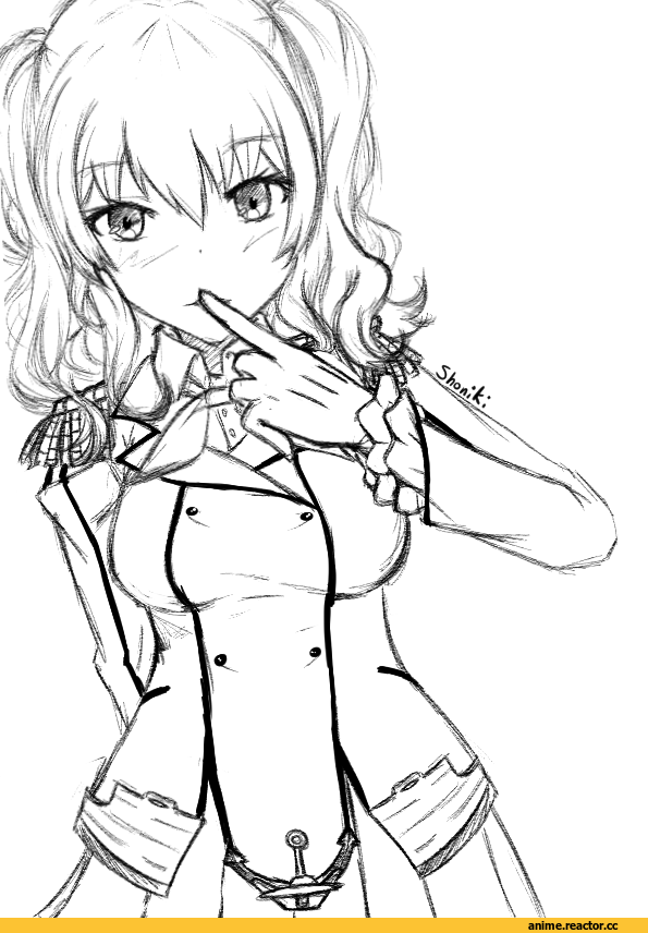 Kashima (Kantai Collection), Kantai Collection, Monochrome (Anime), Anime Art, Anime