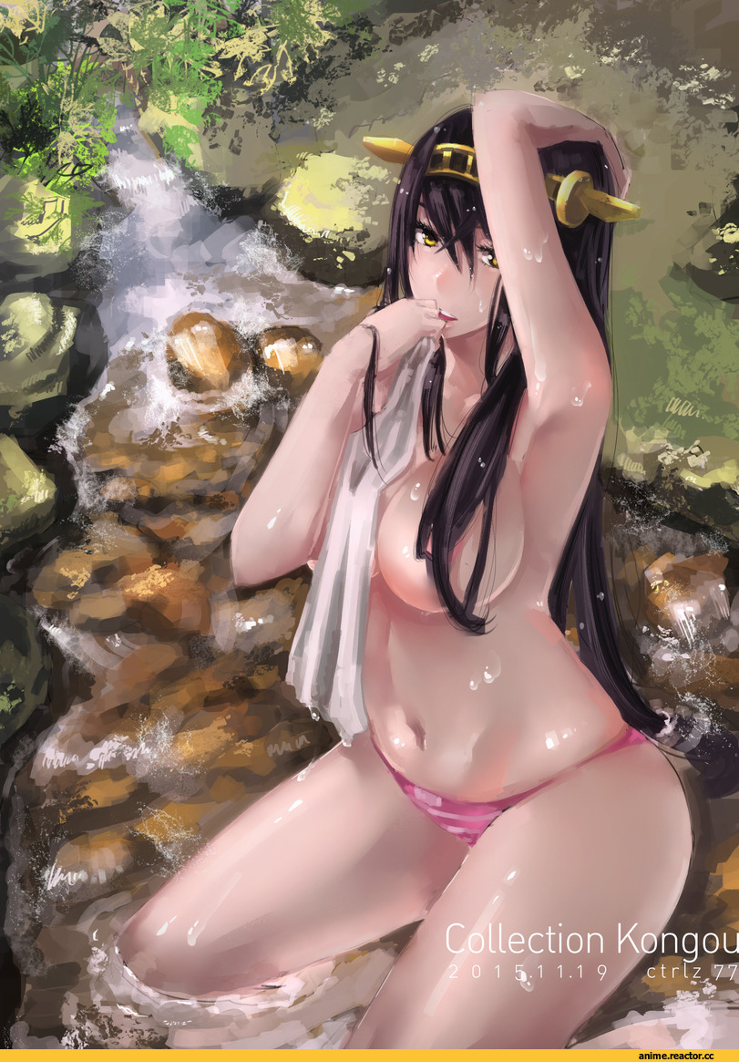 Kantai Collection, Haruna (Kantai Collection), ctrlz77, Anime Adult Wet, Anime Ero Swim, Anime Ero, Adult pantsu, Anime Paint, Anime Art, Anime