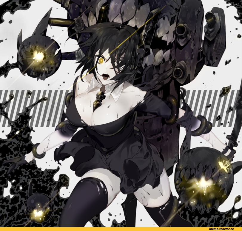 emje (uncover), tenryuu (kantai collection), Kantai Collection, Abyssal Kanmusu, Anime