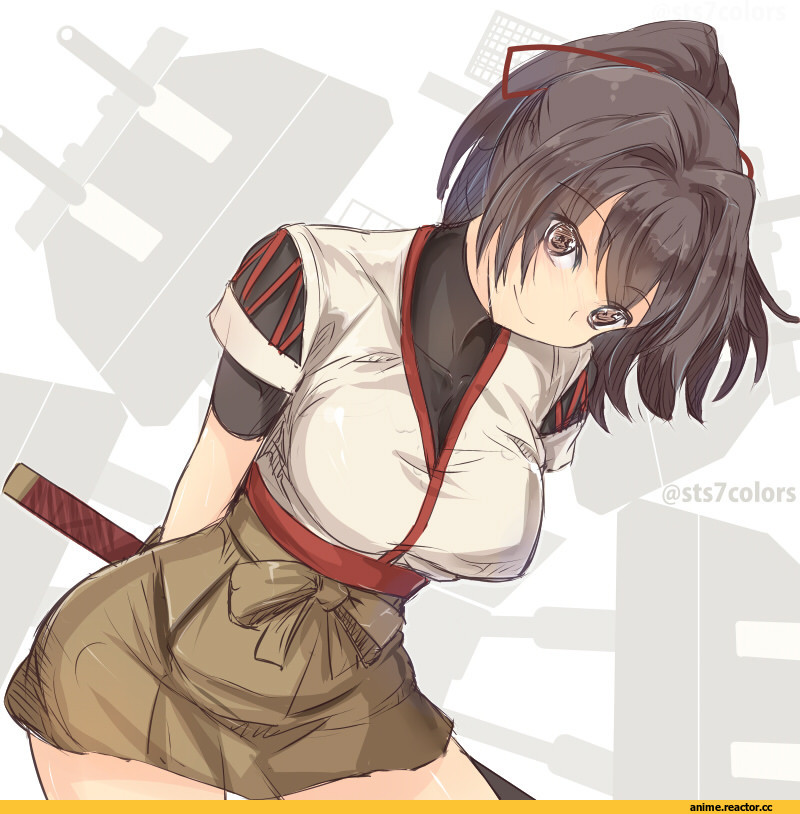 Ise, Kantai Collection, Аниме арт, sts, Anime