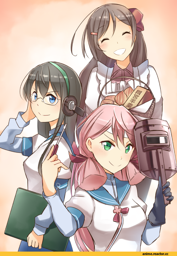 Ido (Teketeke), Anime Art, Akashi (Kantai Collection), Kantai Collection, Mamiya (kantai collection), Ooyodo (Kantai Collection), Anime