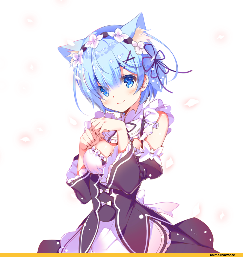 Re Zero Kara Hajimeru Isekai Seikatsu, Rem (re zero), Animal Ears, neko, Anime