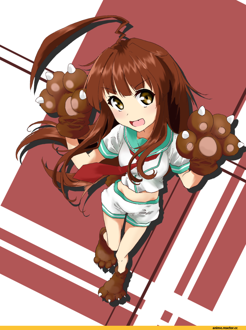 Kuma (Kantai Collection), Kantai Collection, Kumamimi, Animal Ears, mattsuu, Anime