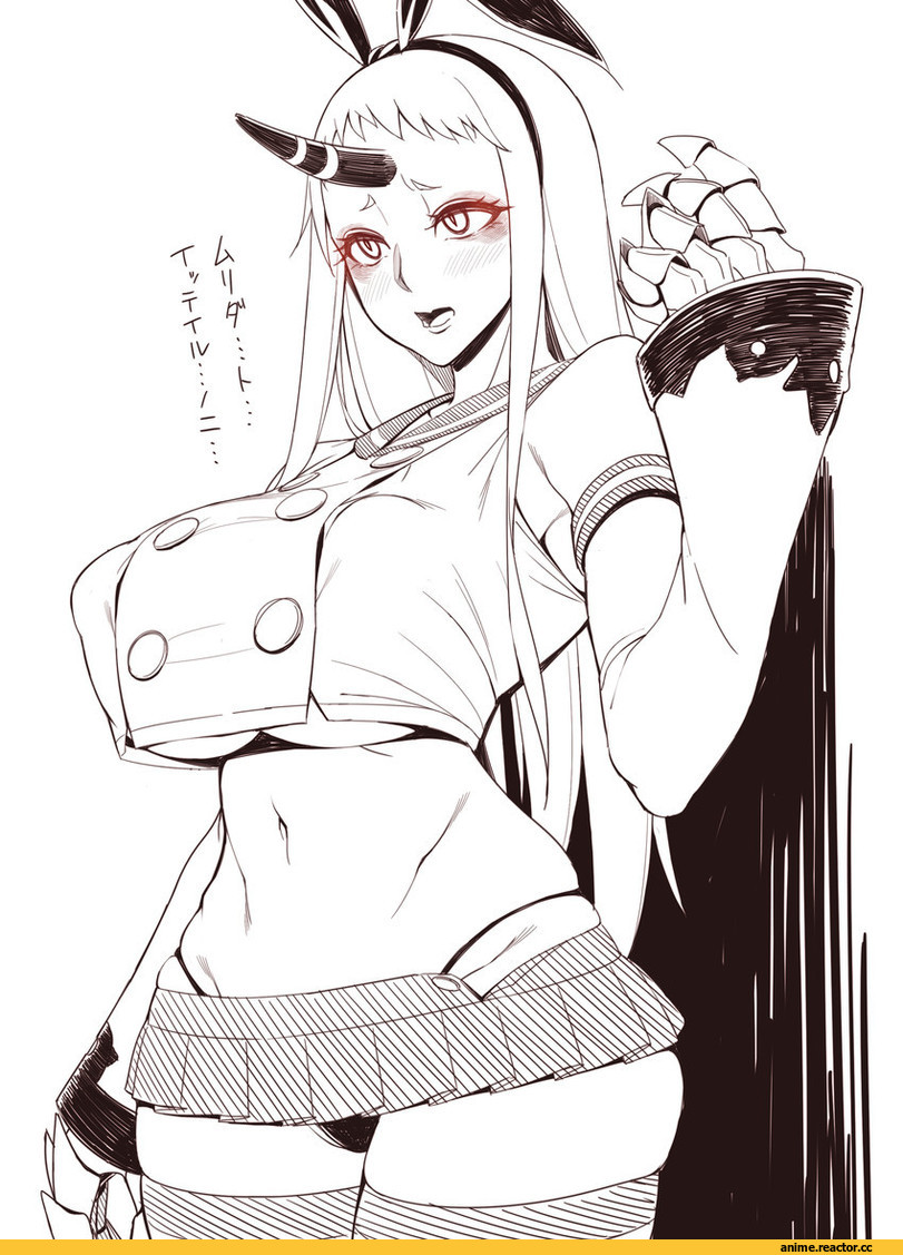 Anime Ero Pantsu, Anime Ero, Seaport Hime, Kantai Collection, kedama keito, Аниме арт, Anime