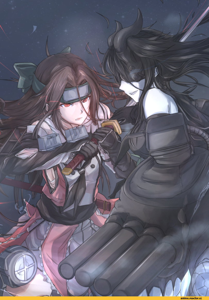 Kantai Collection, Jintsuu (Kantai Collection), Light Cruiser Hime, Anime Art, antiqq, Anime