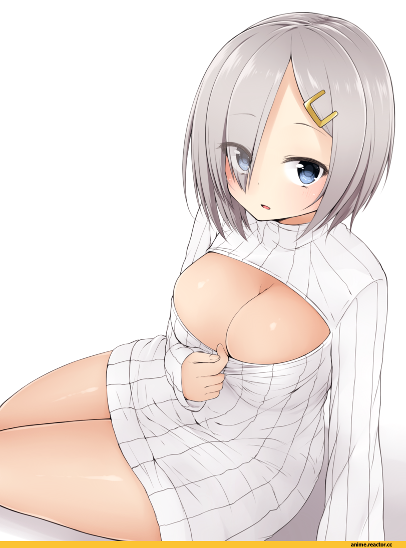 Hamakaze (Kantai Collection), Kantai Collection, Open-Chest Sweater, akky (akimi1127), Anime Art, Anime