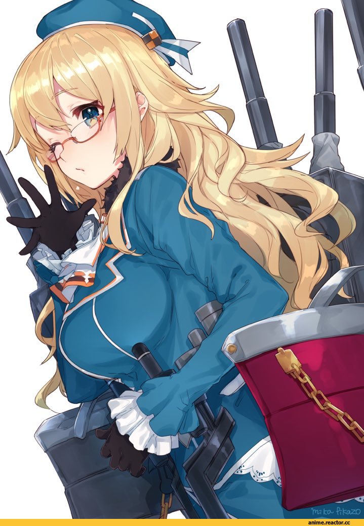 Mika Pika Zo, Atago (Kantai Collection), Kantai Collection, Megane, Anime