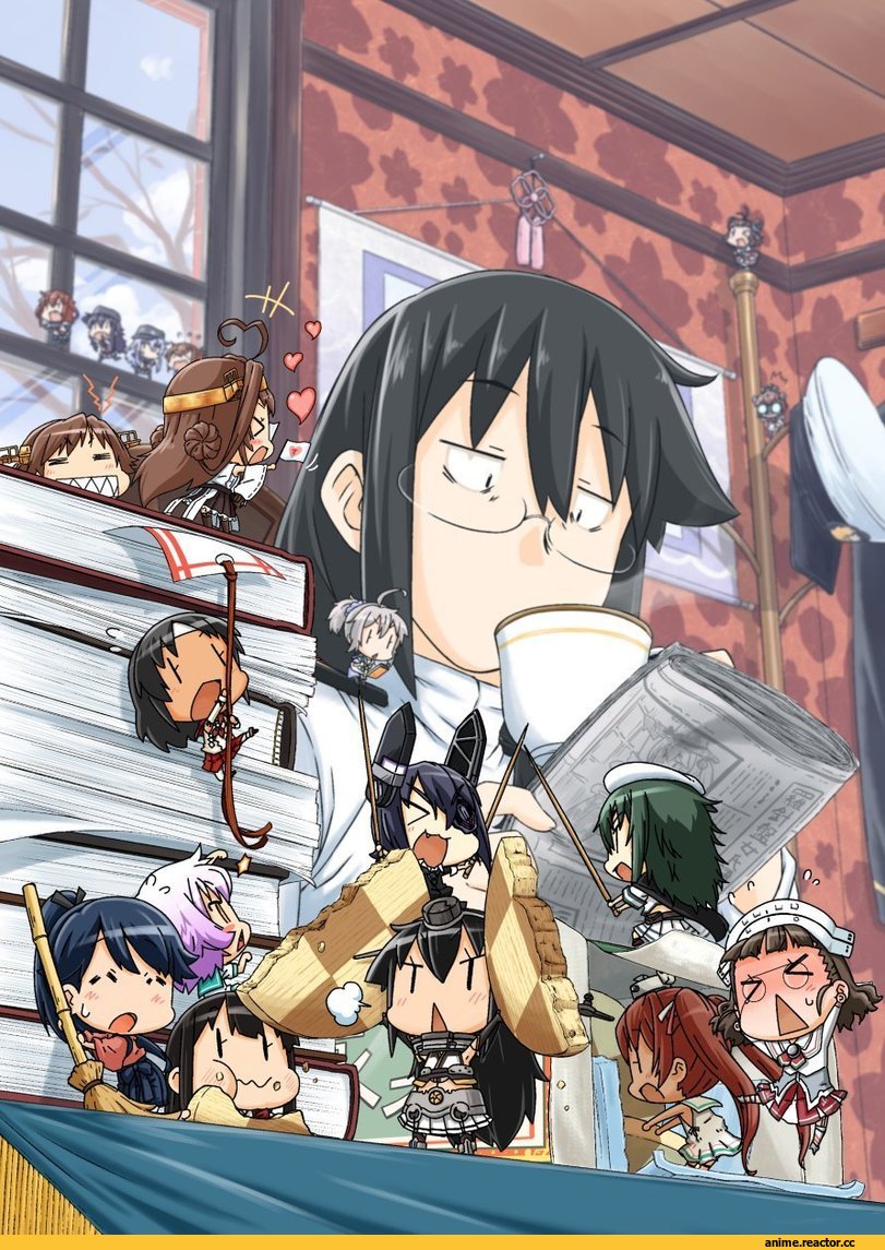 Kongou (Kantai Collection), tenryuu (kantai collection), Houshou (Kantai Collection), Akagi (Kantai Collection), Nagato (Kantai Collection), Hibiki (Kantai Collection), akatsuki (kantai collection), ikazuchi (kantai collection), Inazuma (Kantai Collection), Yukikaze (Kantai Collection), Anime, Kantai Collection, moroyan, Roma (Kantai Collection), Tama (Kantai Collection), Libeccio (Kantai Collection), Aoba (Kantai Collection), Female Admiral (Kantai Collection), Naka (Kantai Collection), Kiso, hiei (kantai collection)