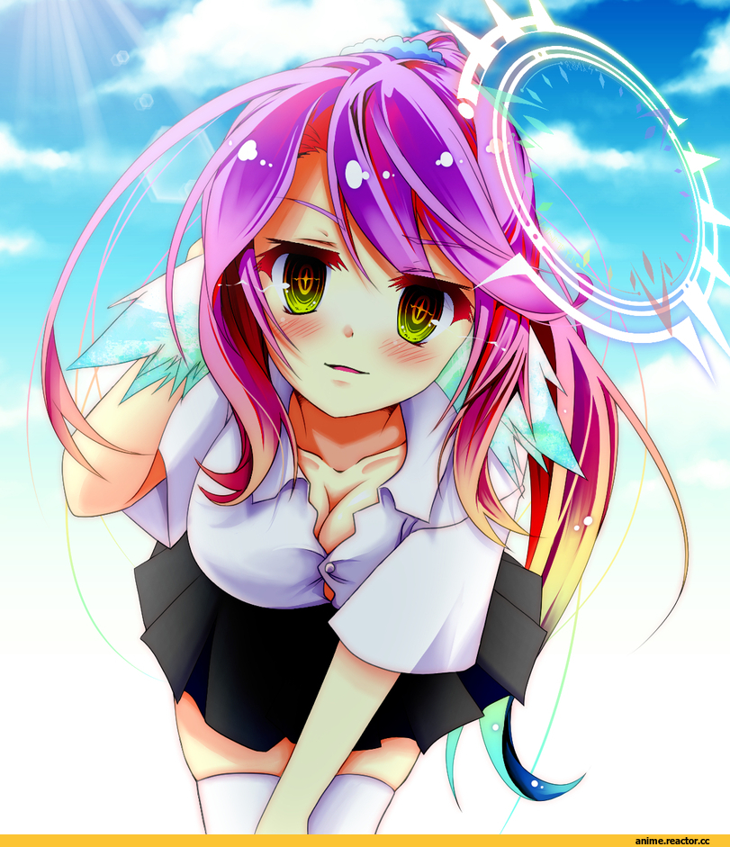 Jibril, No Game No Life, mimi0846, Megane, Anime