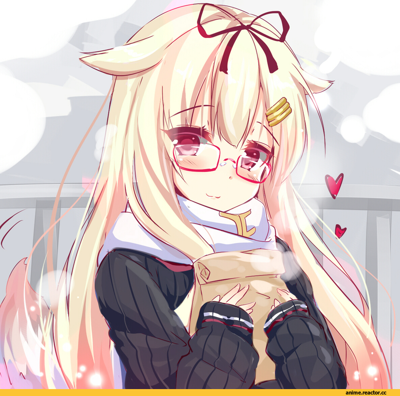 yuudachi (kantai collection), Kantai Collection, Megane, natsu (anta tte hitoha), Anime