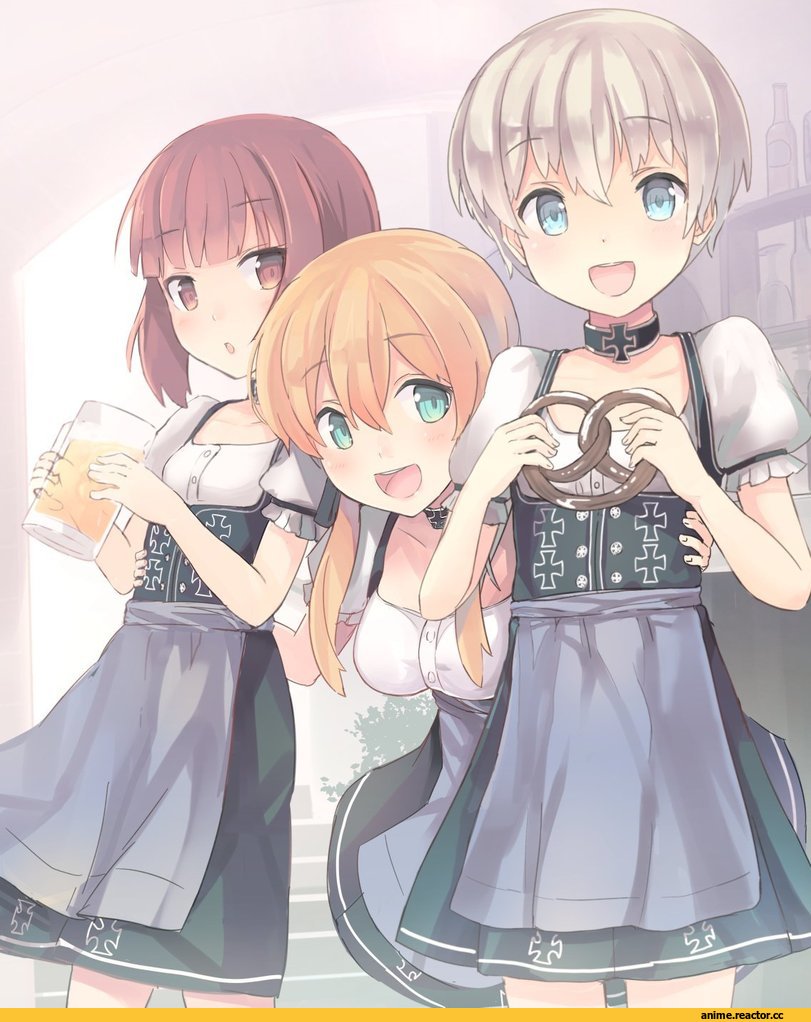 nanashina, Z1 Leberecht Maass (Kantai Collection), Kantai Collection, Z3 Max Schultz (Kantai Collection), Prinz Eugen (Kantai Collection), Anime