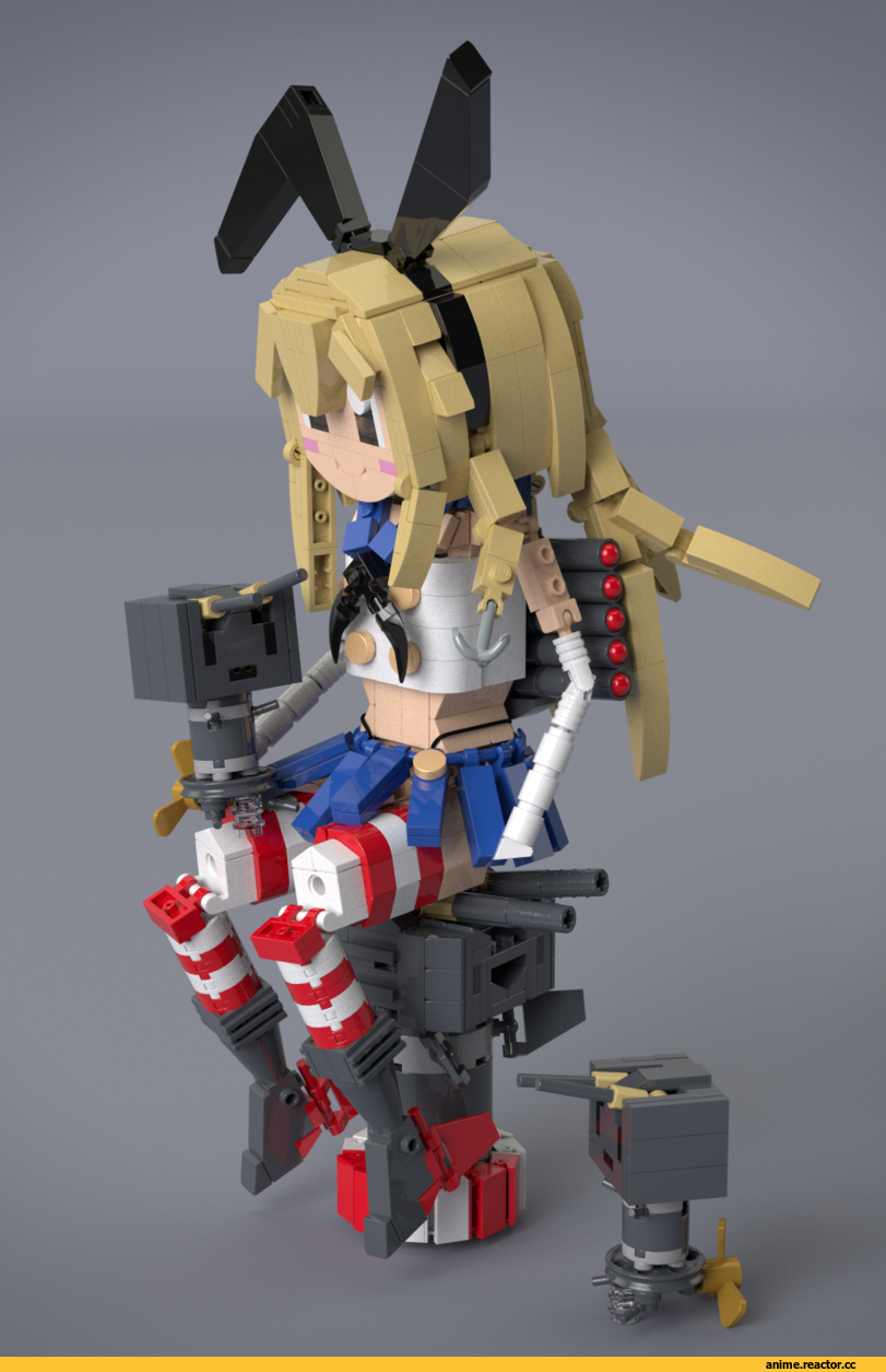lego, Kantai Collection, Shimakaze, сделал сам, продолжение в комментах, Lego MOC, Anime