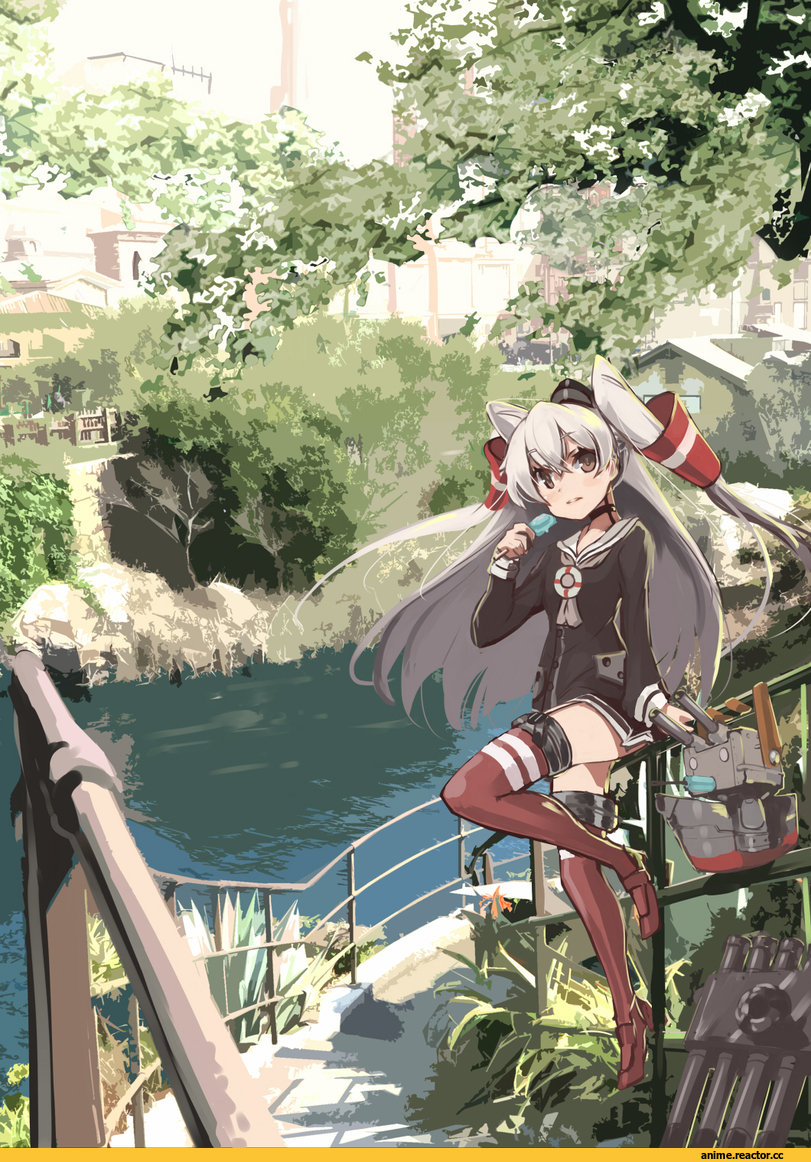 Amatsukaze (Kantai Collection), Kantai Collection, sakuhiko, anime loli, Anime