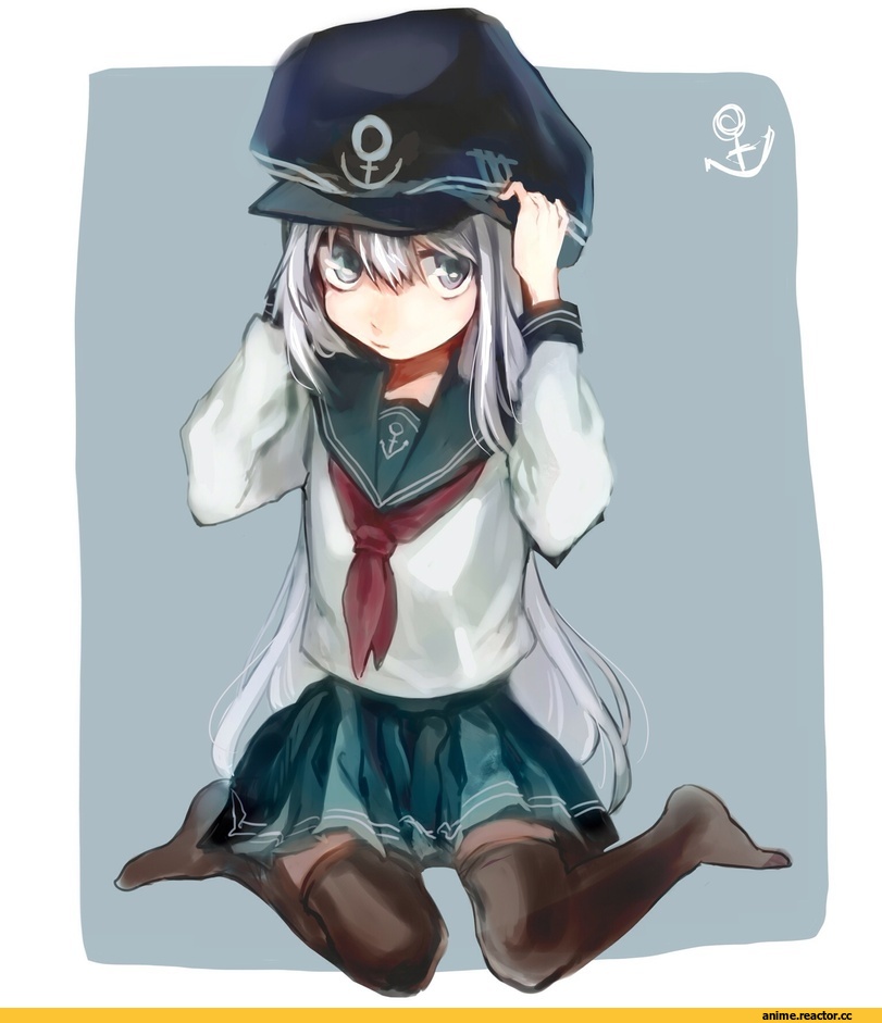 naaran, Hibiki (Kantai Collection), Kantai Collection, anime loli, Anime