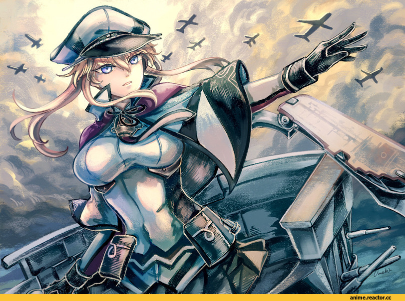 orange yanagi, Graf Zeppelin, Kantai Collection, Anime