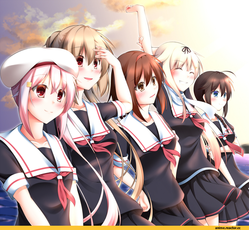 Shigure (Kantai Collection), Kantai Collection, Murasame (Kantai Collection), Harusame (Kantai Collection), Yuudachi, Shiratsuyu (Kantai Collection), Anime