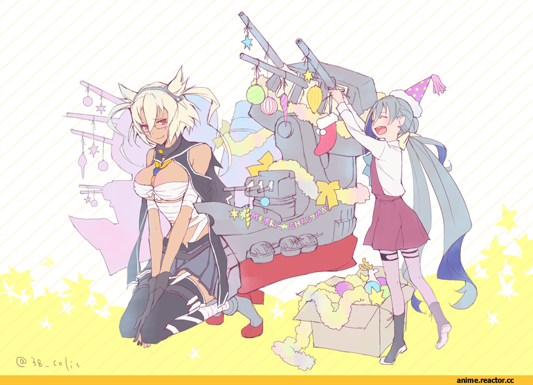 Kiyoshimo (Kantai Collection), Kantai Collection, Musashi (Kantai Collection), colis, Anime