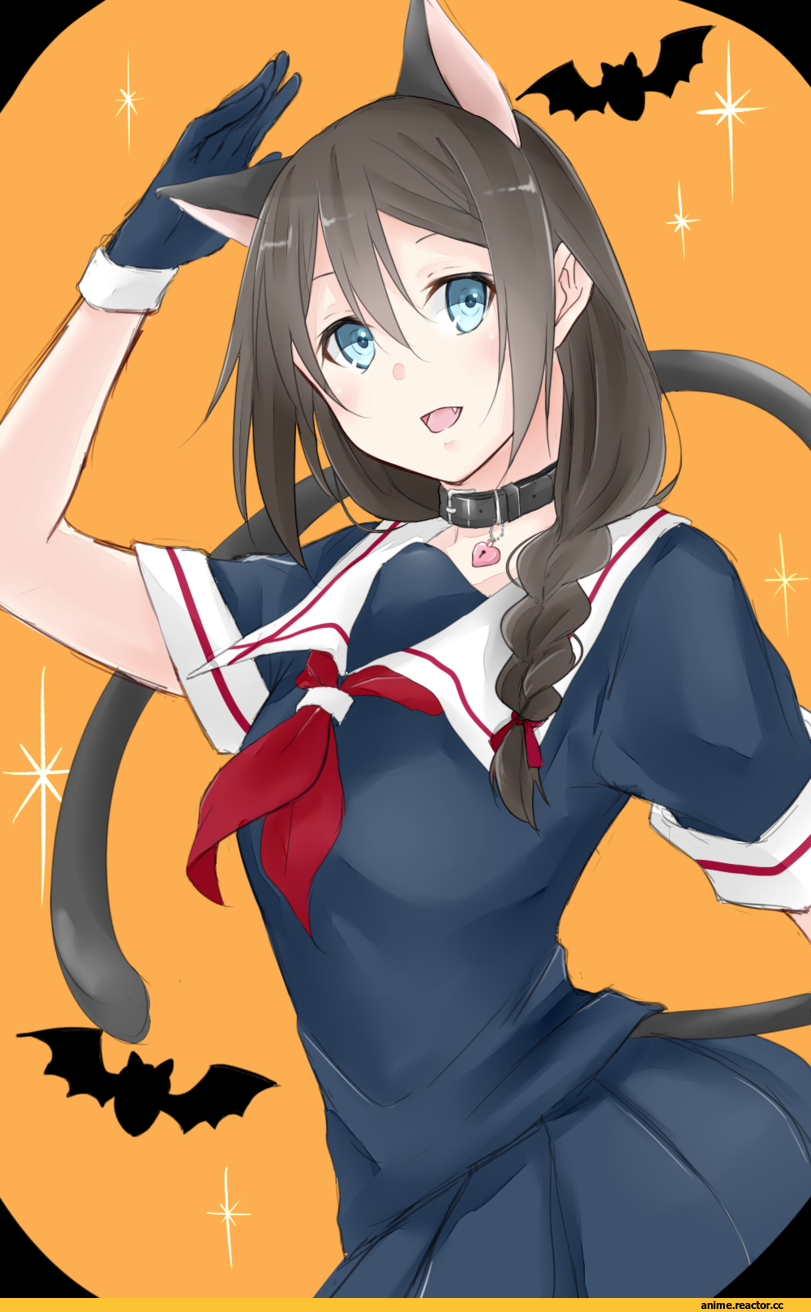 Shigure (Kantai Collection), Kantai Collection, nekomimi, Animal Ears, Anime