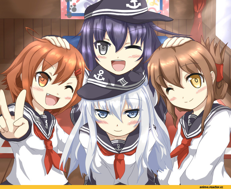 akatsuki (kantai collection), Kantai Collection, Hibiki (Kantai Collection), ikazuchi (kantai collection), Inazuma (Kantai Collection), Anime Art, senken kiyohiko, Anime