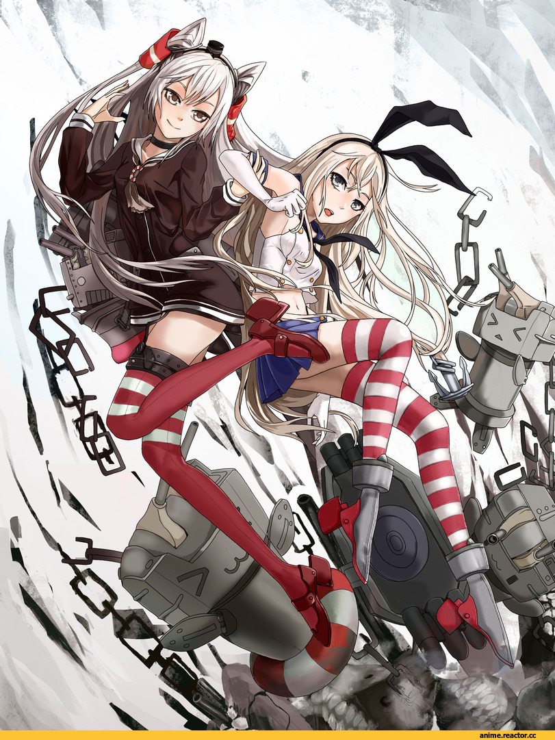 Amatsukaze (Kantai Collection), Kantai Collection, Shimakaze, guangfu bao tong meng0-0, Anime