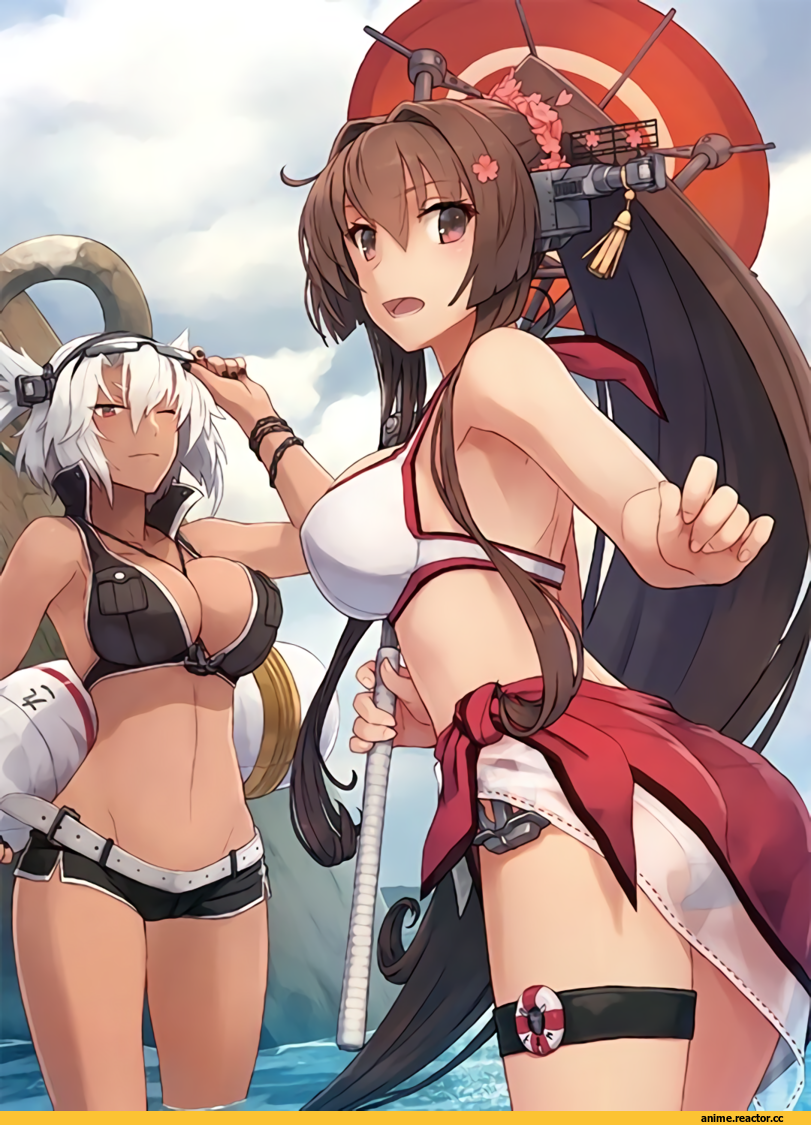 Musashi (Kantai Collection), Kantai Collection, Yamato (Kantai Collection), Anime Ero Swim, Anime Ero, shizuma yoshinori, Anime