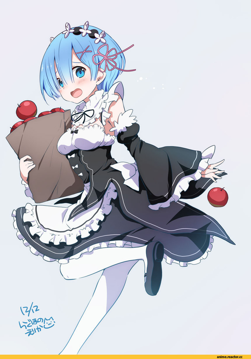 Re Zero Kara Hajimeru Isekai Seikatsu, Rem (re zero), ragho no erika, Anime Art, Maid, Anime