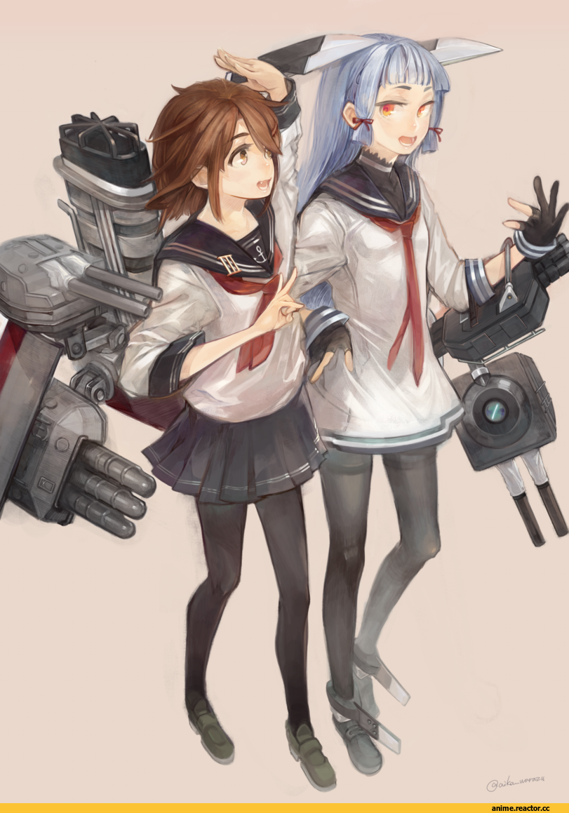 Murakumo (Kantai Collection), Kantai Collection, Ikazuchi, aika warazu, Anime