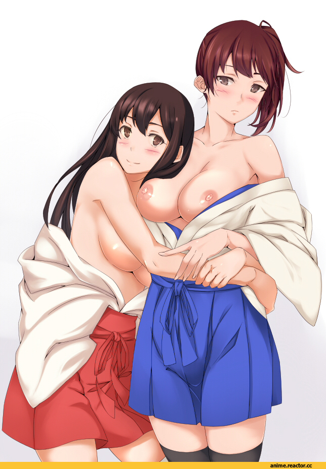 hattori13, Kaga (Kantai Collection), Kantai Collection, Akagi, Anime Ero Oppai, Anime Ero, удалённое, Anime