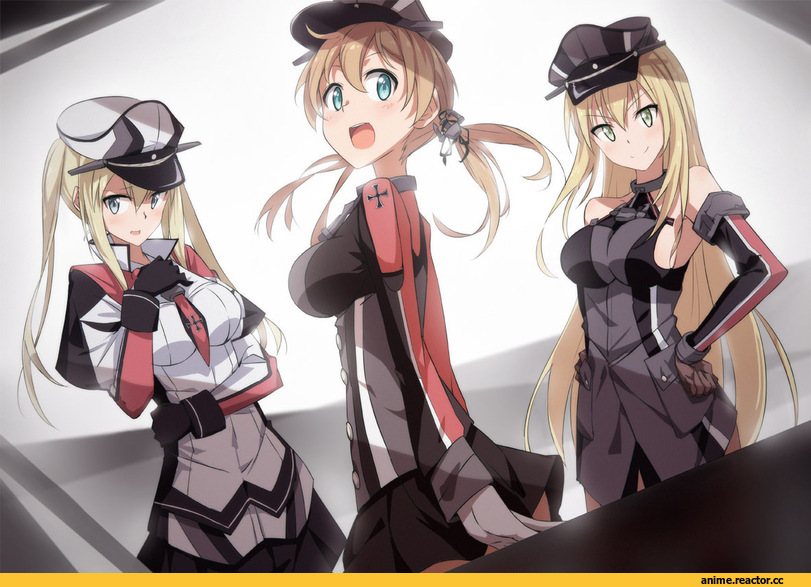 tomato (lsj44867), graf zeppelin (kantai collection), Kantai Collection, Prinz Eugen (Kantai Collection), Bismarck (Kantai Collection), Anime