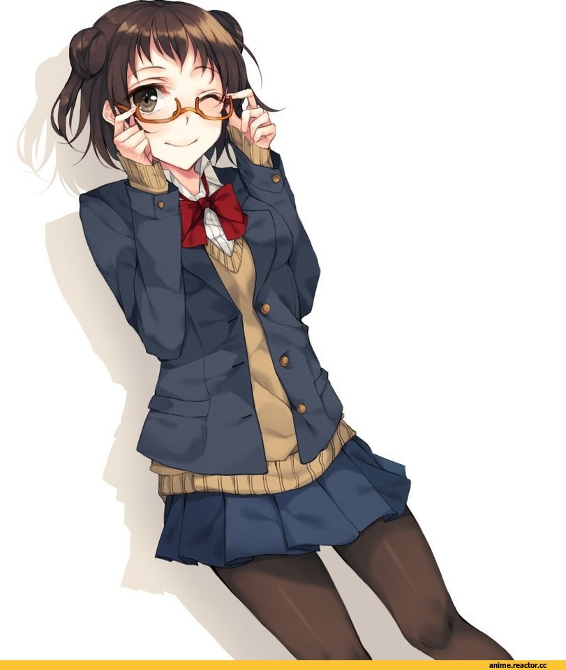 Kantai Collection, Naka (Kantai Collection), rinarisa, Anime Art, Megane, Anime
