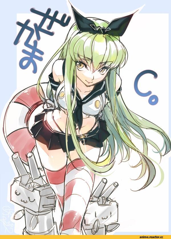 C.C., Code Geass, shimakaze (kantai collection), Kantai Collection, Creayus, Anime Art, Anime