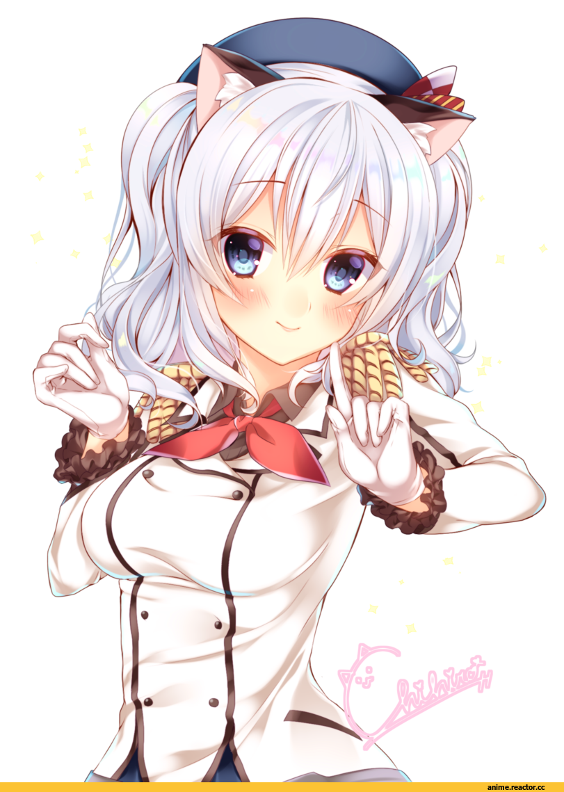 chihio, Kashima (Kantai Collection), Kantai Collection, neko, Animal Ears, Anime
