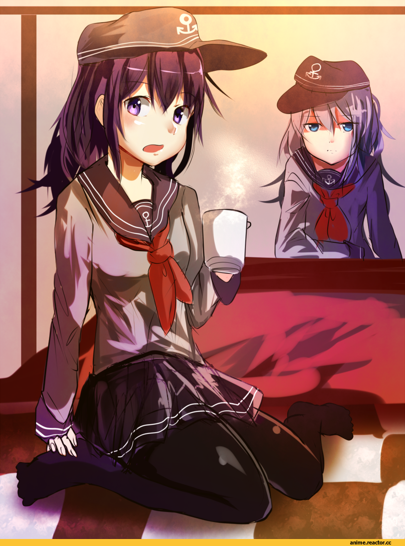 Akatsuki, Kantai Collection, Hibiki (Kantai Collection), hizagawa rau, Anime