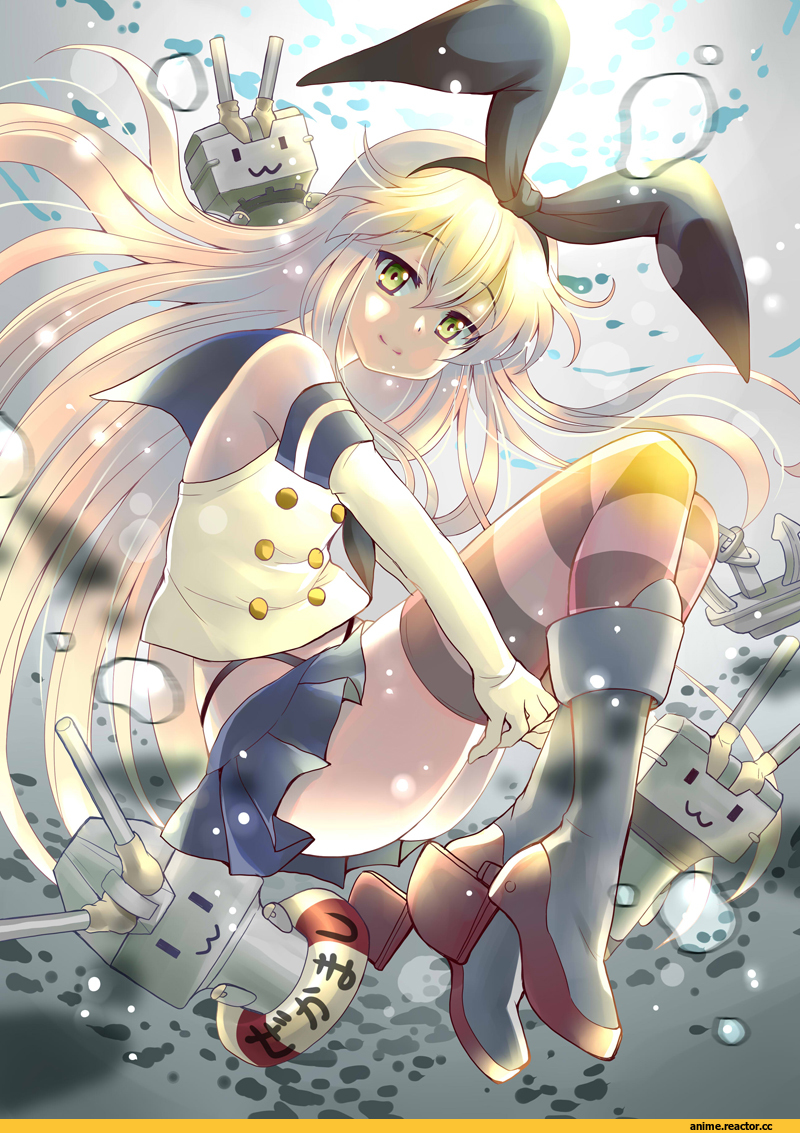 Kantai Collection, Shimakaze, Anime Art, hoshino madoka, Anime