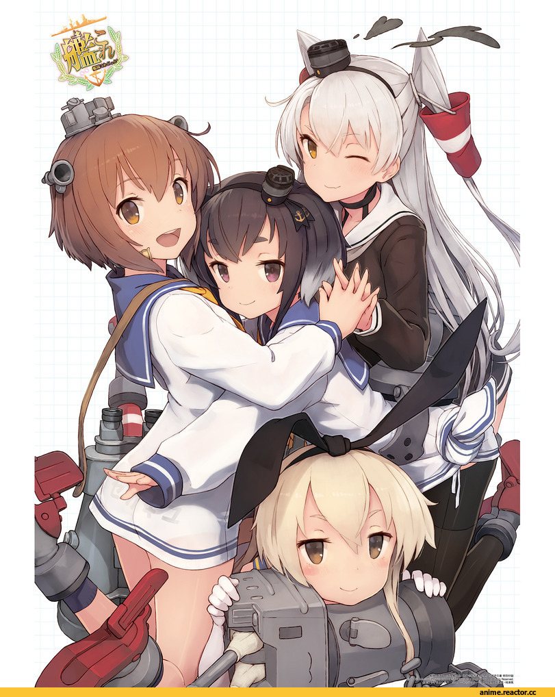 shizuma yoshinori, Amatsukaze (Kantai Collection), Kantai Collection, shimakaze (kantai collection), Tokitsukaze (Kantai Collection), Yukikaze (Kantai Collection), Anime