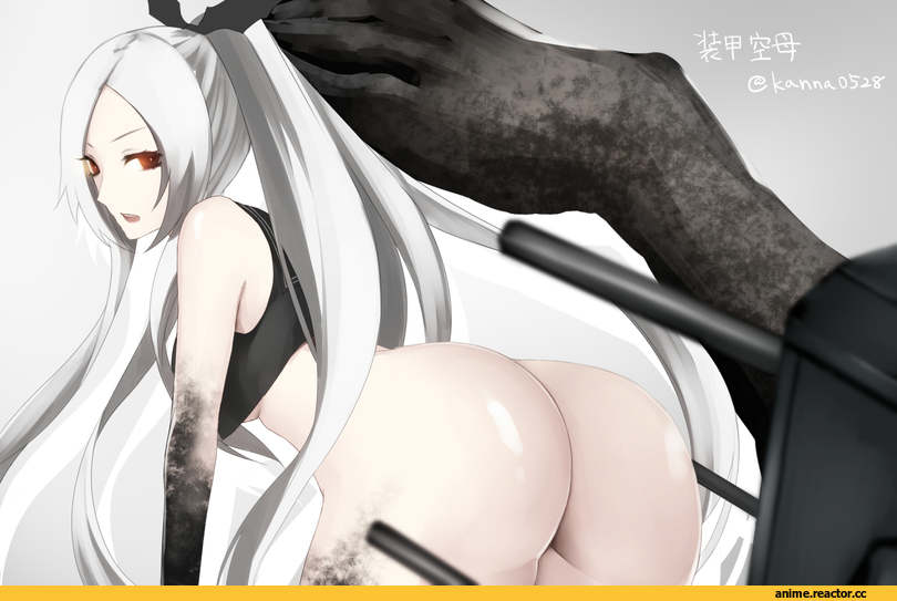 armored aircraft carrier oni, Kantai Collection, oshiri, Anime Ero, Sakiryo Kanna, Anime