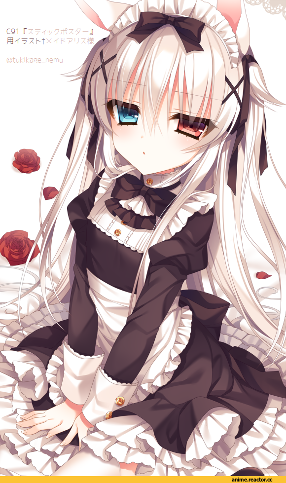 Anime Original, Anime Art, rolo noir, yves astroel, tsukikage nemu, Animal Ears, Maid, Anime